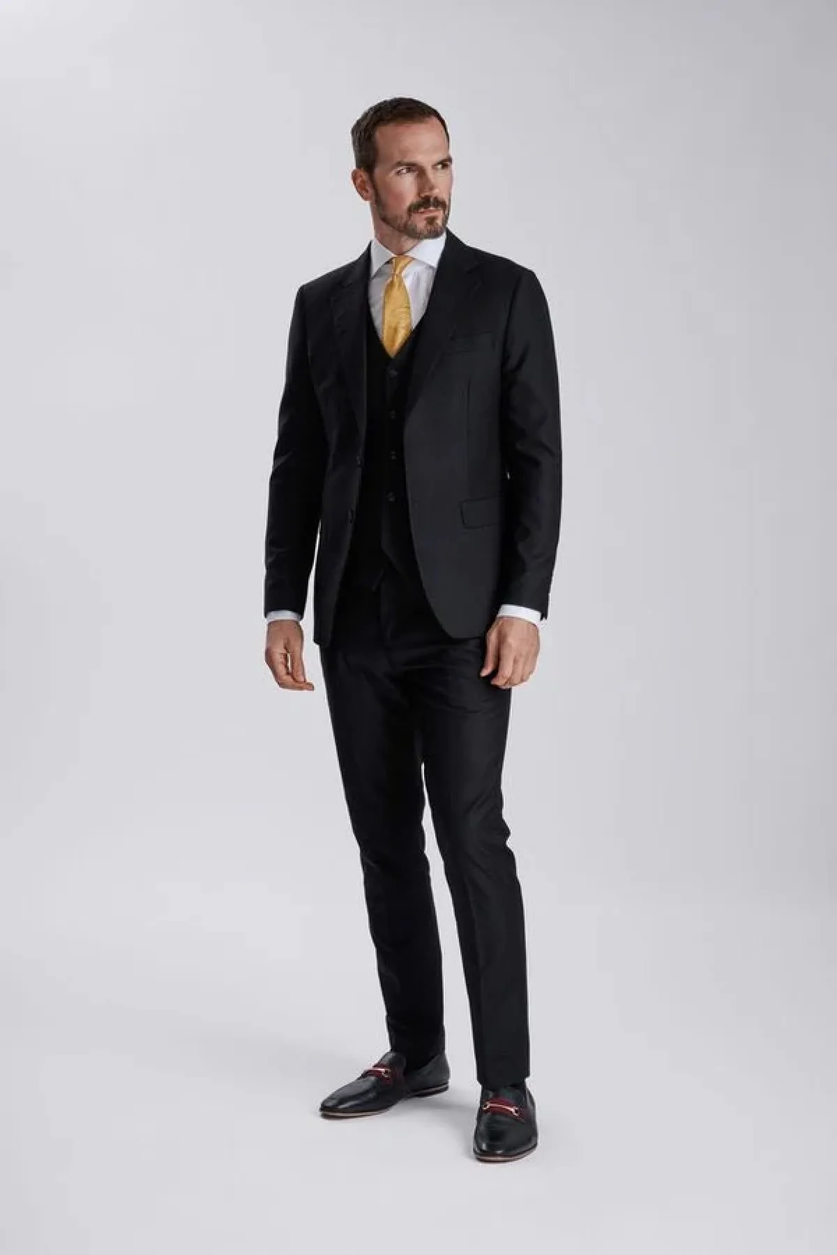 Fabio Black Three Piece Suit