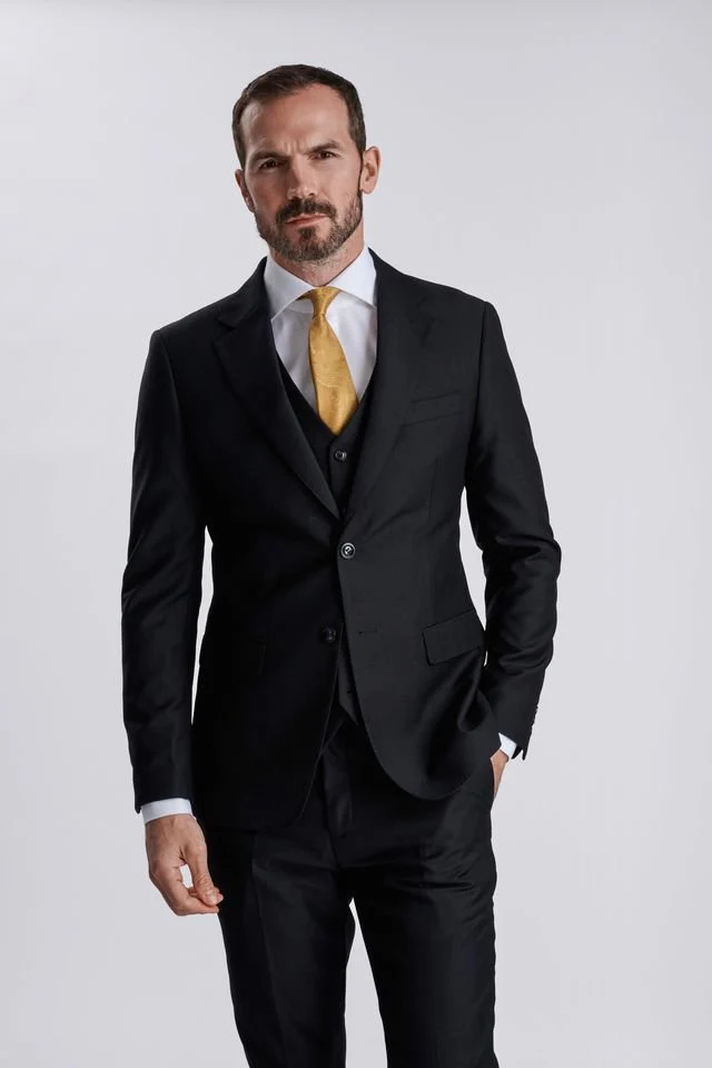 Fabio Black Three Piece Suit - Image 10