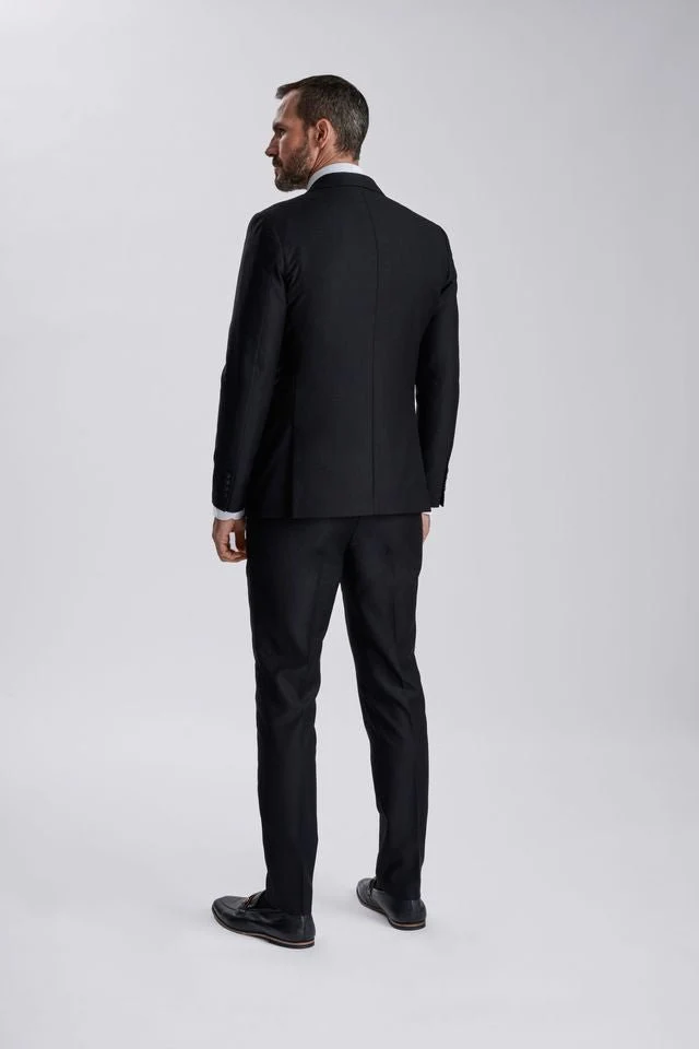 Fabio Black Three Piece Suit - Image 11