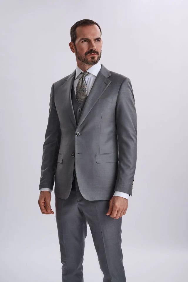 Fabio Grey Three Piece Suit - Image 10