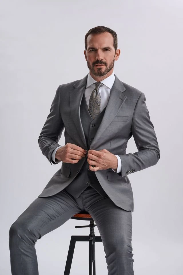 Fabio Grey Three Piece Suit - Image 4