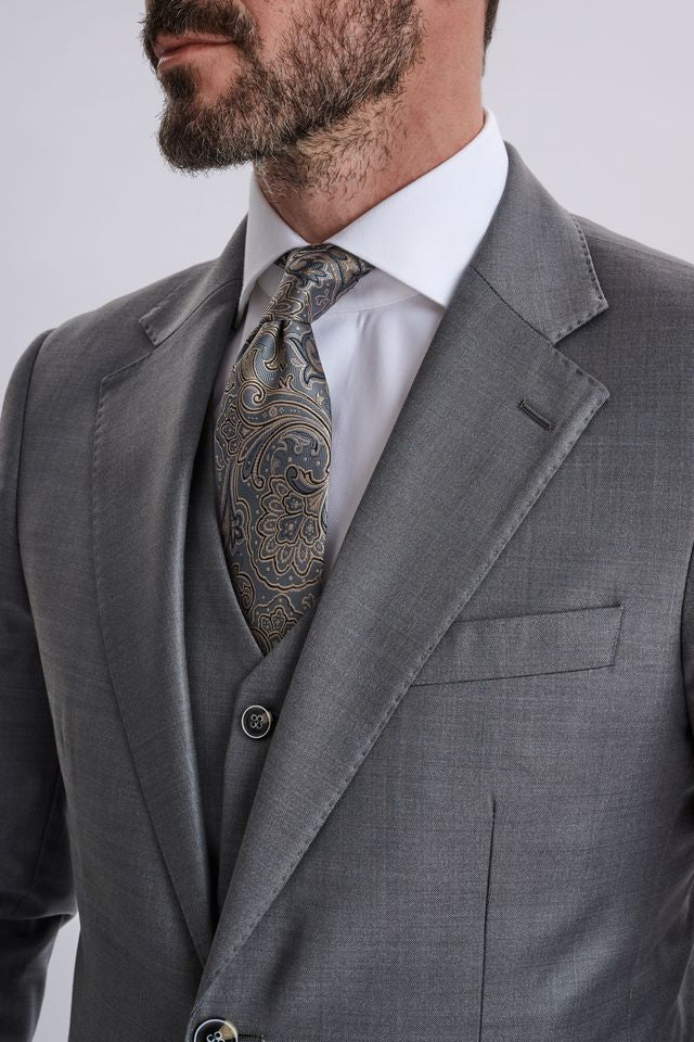 Fabio Grey Three Piece Suit - Image 6