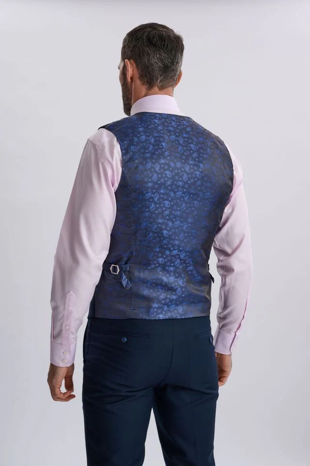 Fabio Navy Three Piece Suit - Image 3