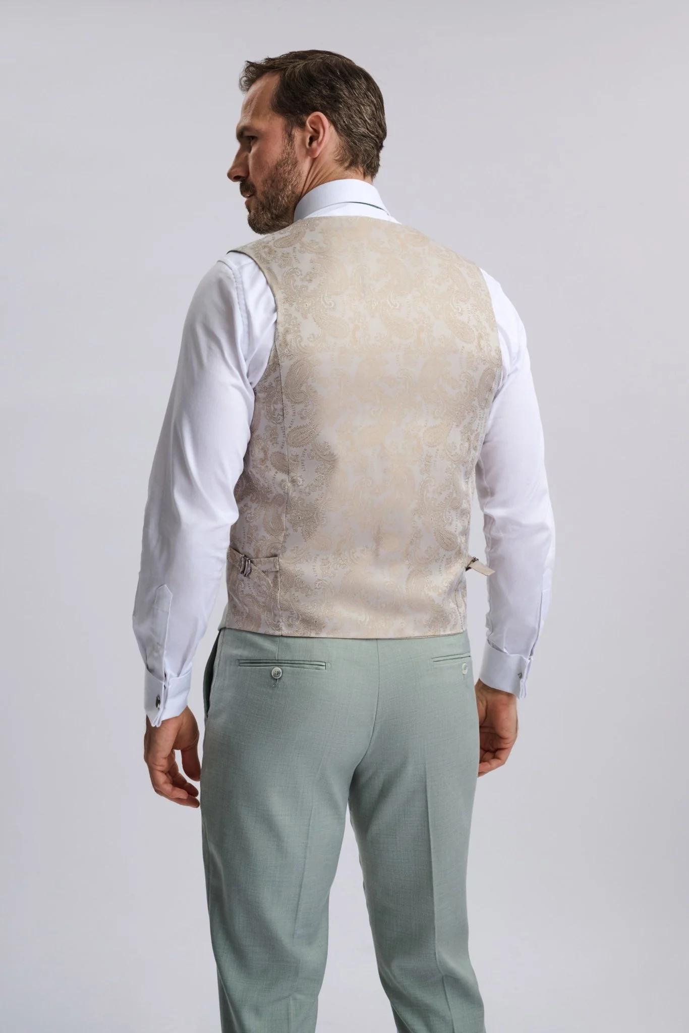 Finley - Moss Green Three Piece Suit - Image 3