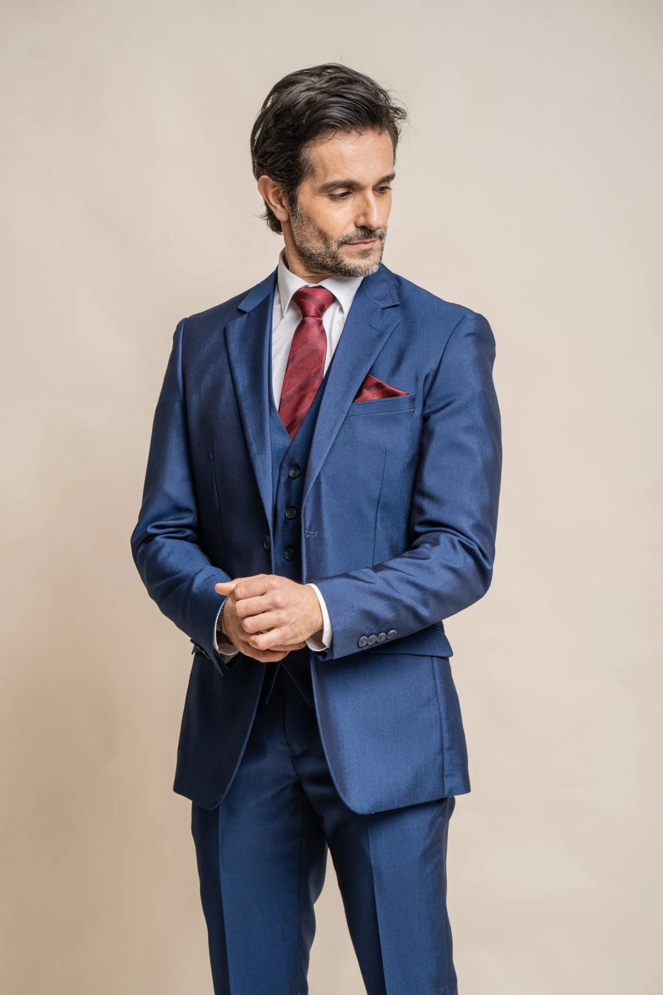 Ford Blue Regular Three Piece Suit - Image 5
