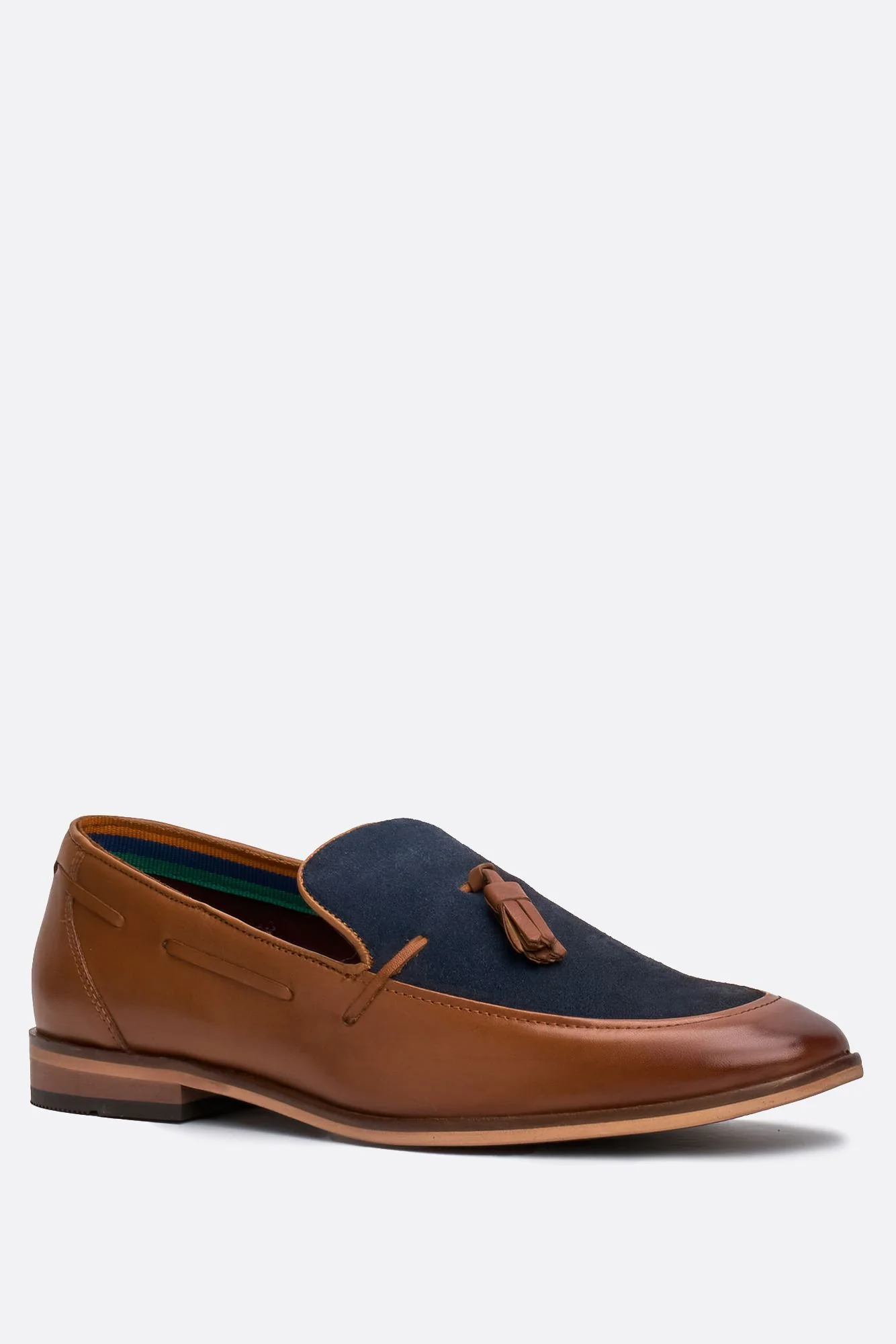Freemont Tan / Navy Loafers - Image 2