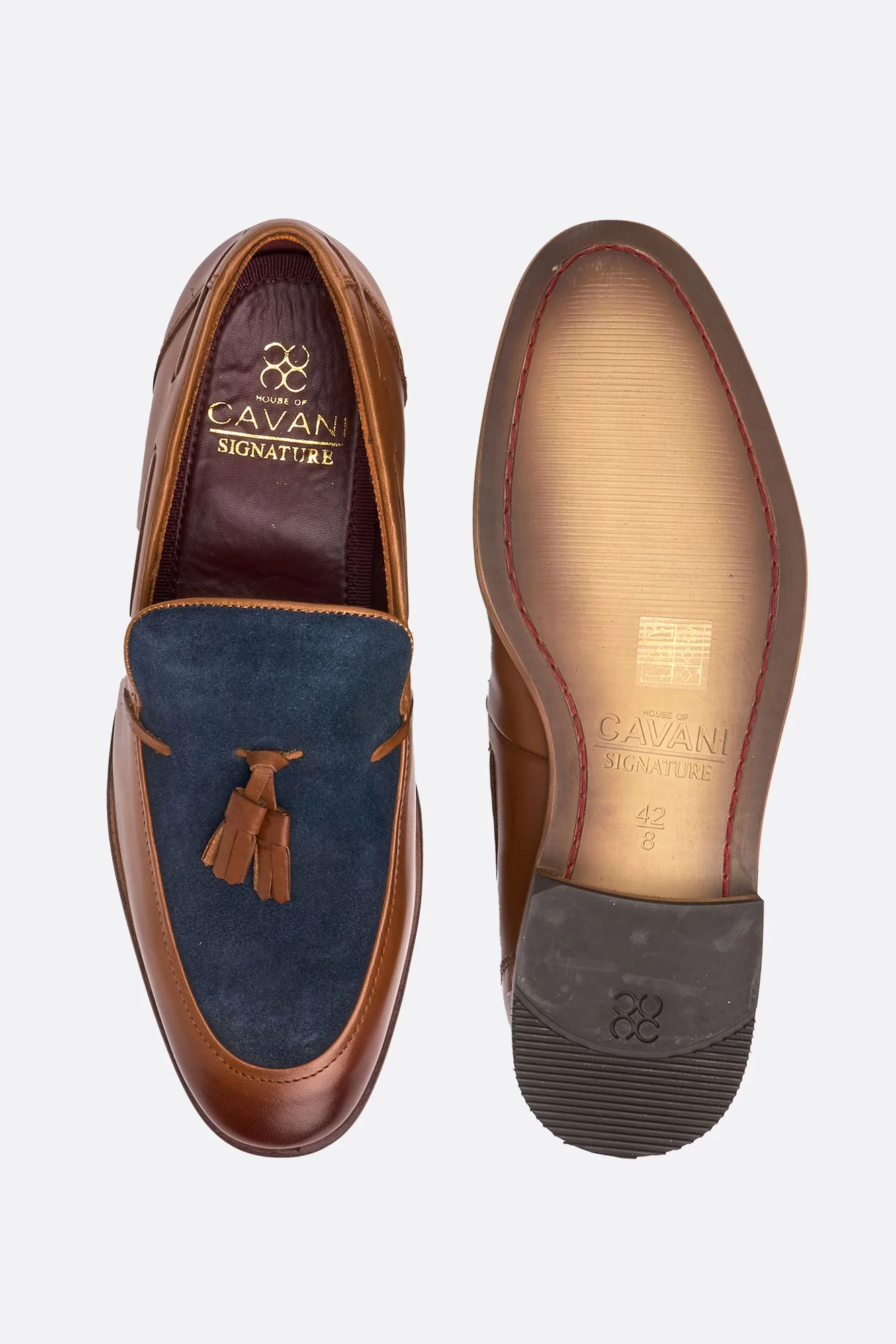 Freemont Tan / Navy Loafers - Image 5