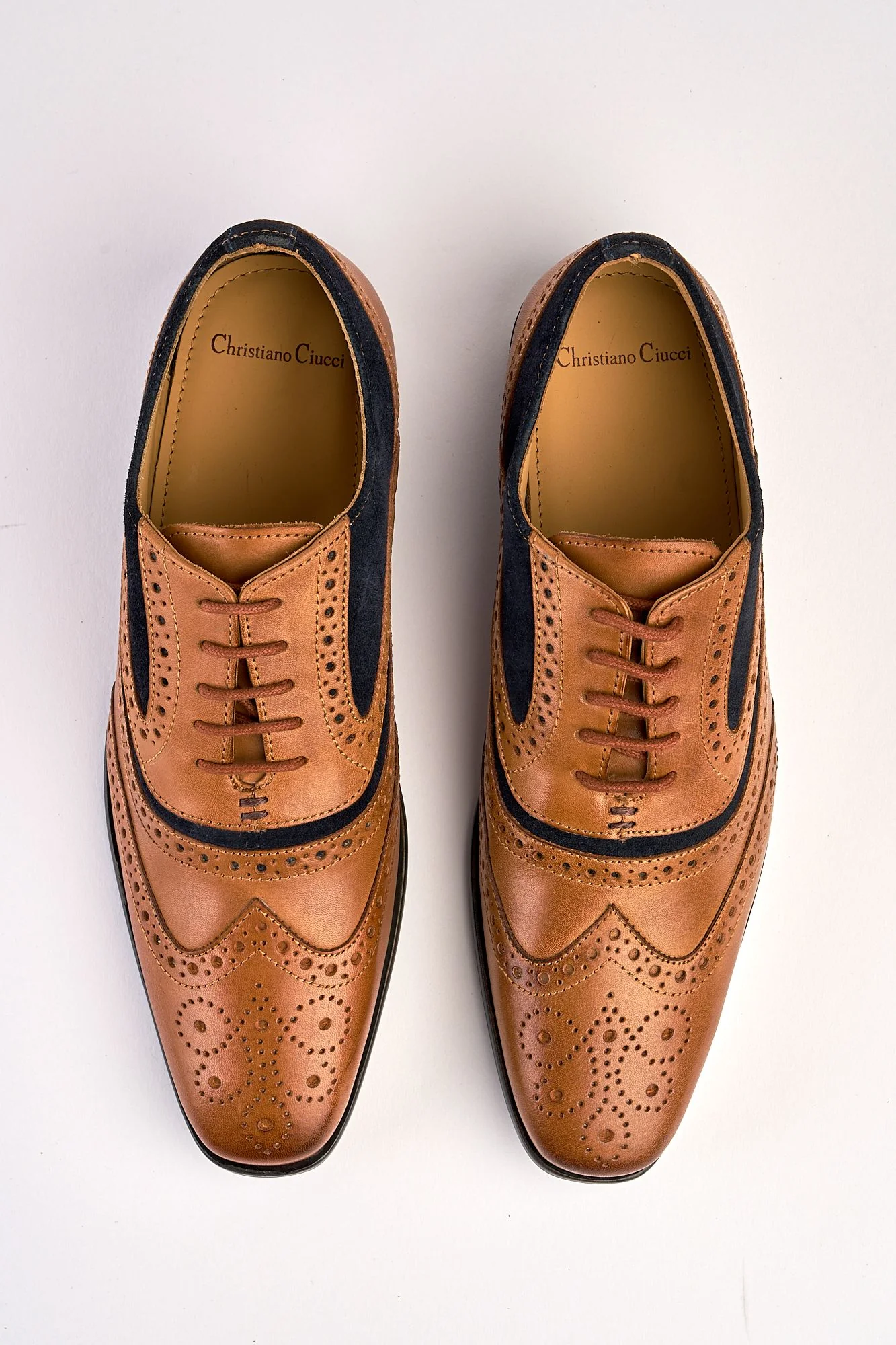Gianni Tan Navy Brouge - Image 6