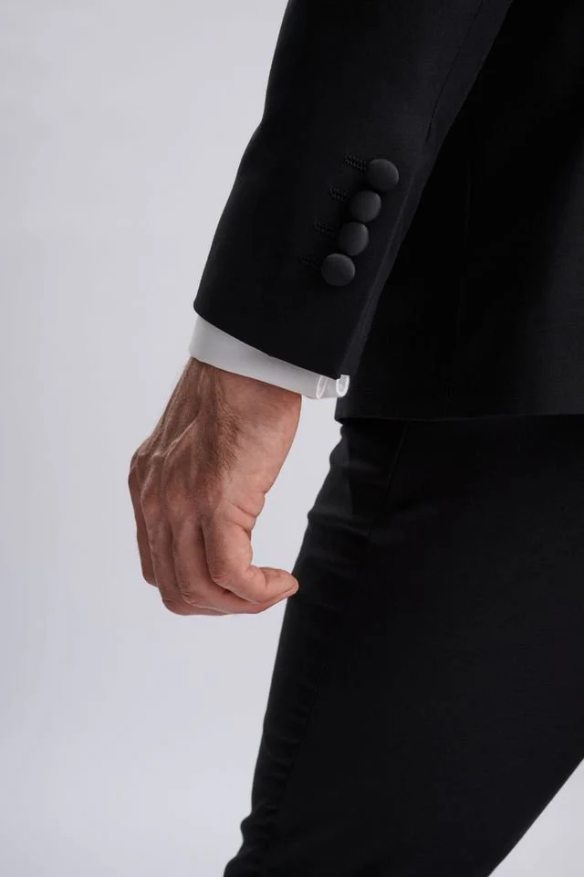 Harry Black Two Piece Double Breasted Tuxedo - Image 3