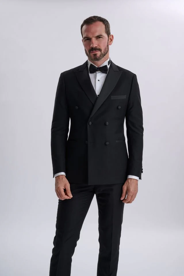 Harry Black Two Piece Double Breasted Tuxedo - Image 8
