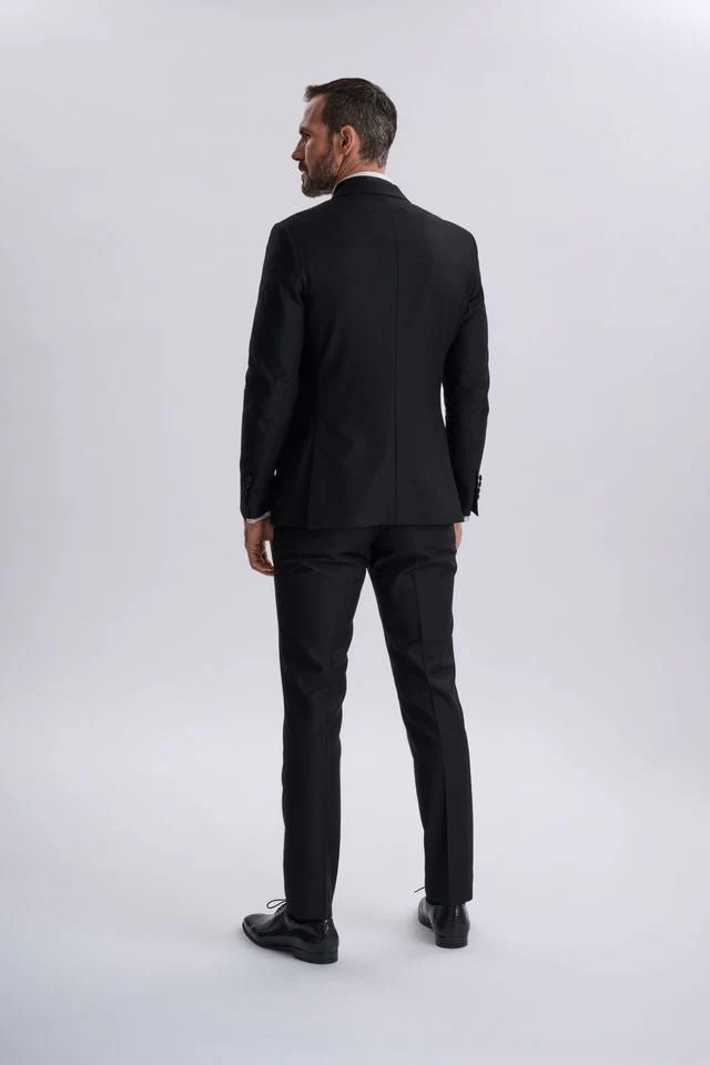 Harry Black Two Piece Double Breasted Tuxedo - Image 9