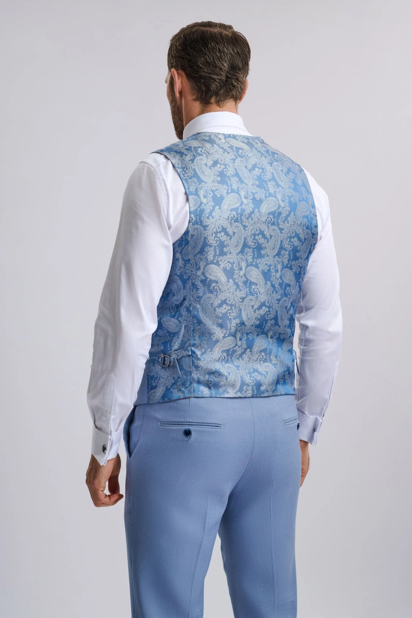 HM5 - Sky Blue Three Piece Suit - Image 2