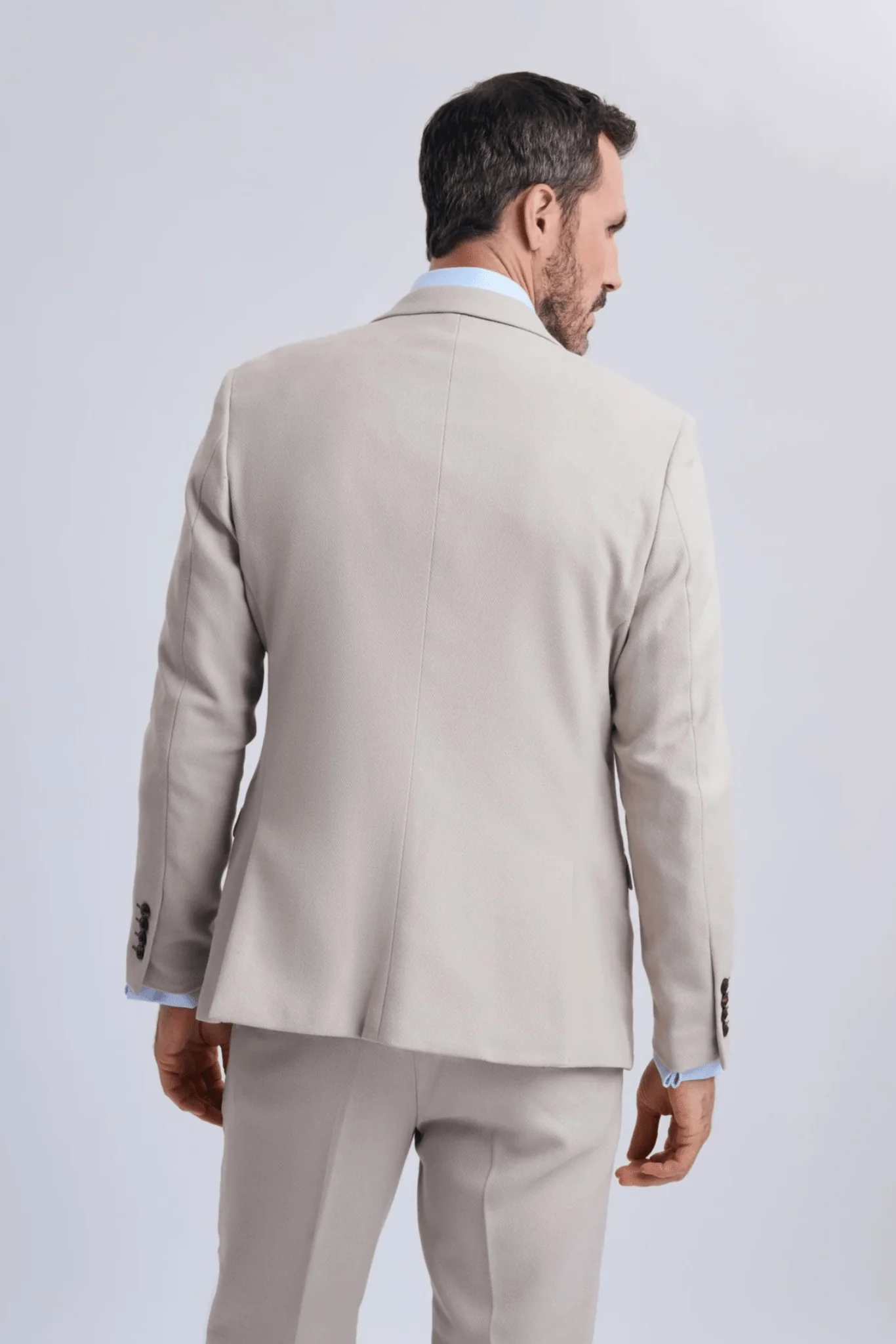 HM5 Stone Tailored Three Piece Suit - Image 4