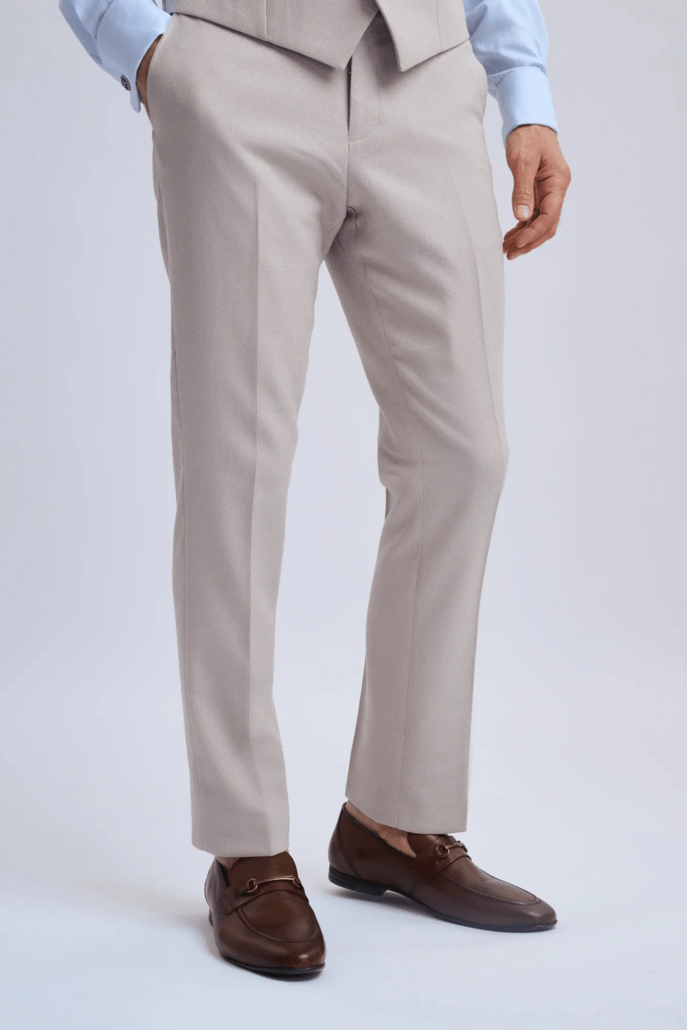 HM5 Stone Tailored Three Piece Suit - Image 7