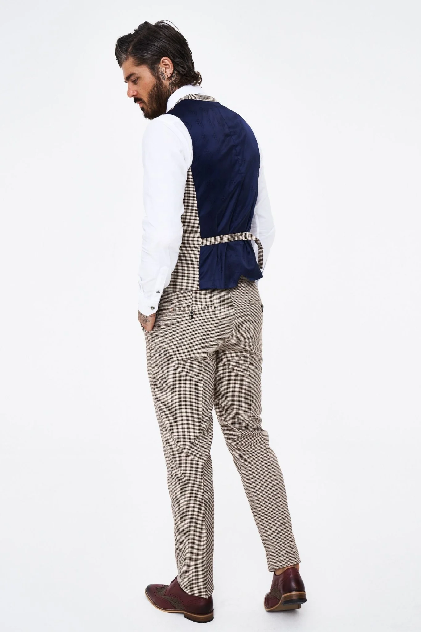 House of Cavani Elwood Houndstooth 3pcs suit - Image 3