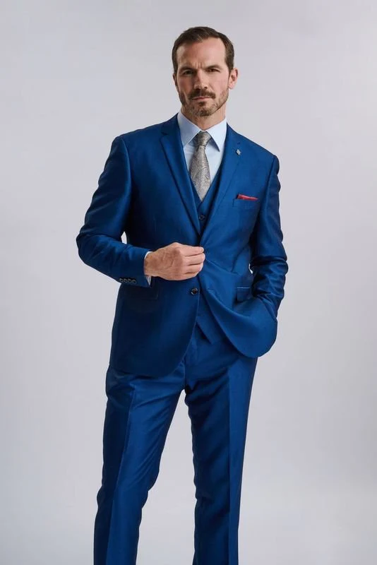 Kingsley Blue Three Piece Suit - Image 10