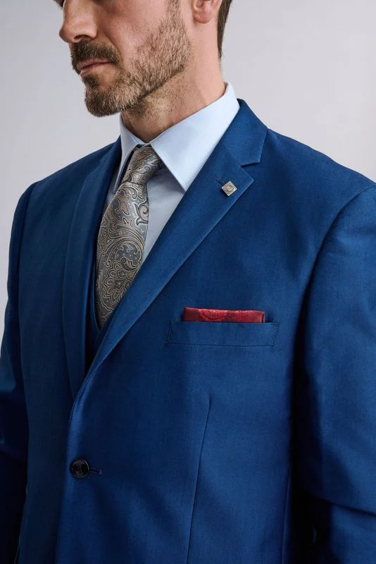 Kingsley Blue Three Piece Suit - Image 8
