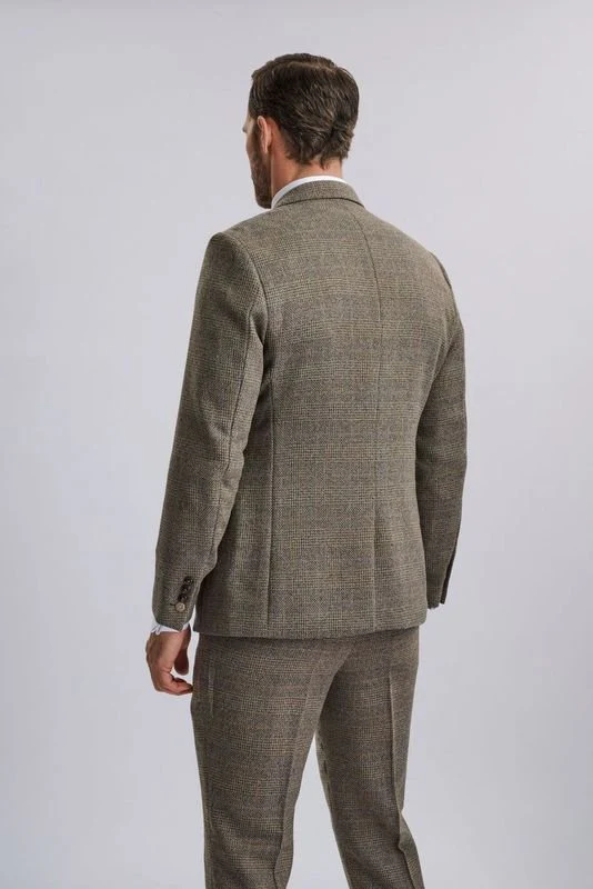 Kris - Tan Tweed Three Piece Suit - Image 10
