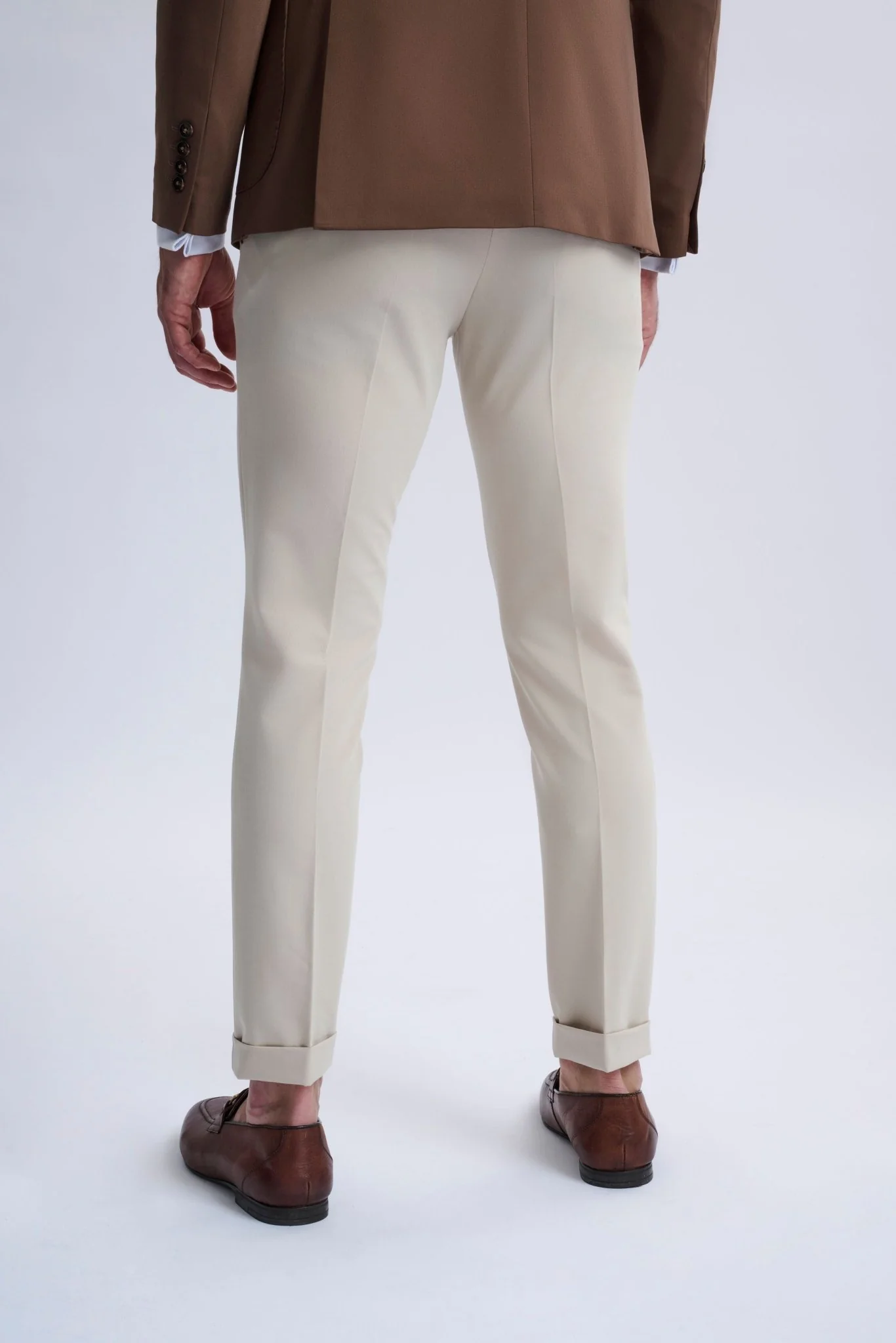 Leandro Fixed Double-Breasted Suit with Stone Trousers - Image 6