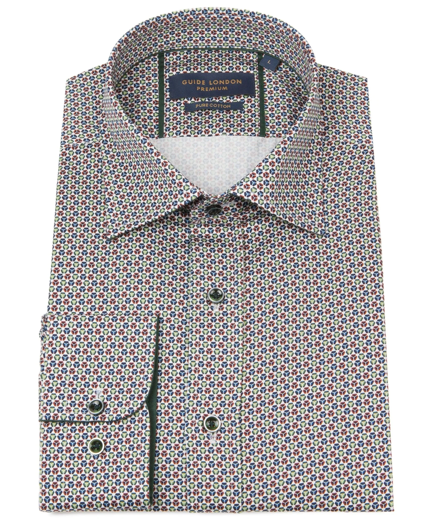 Long Sleeve Geometric Print multi