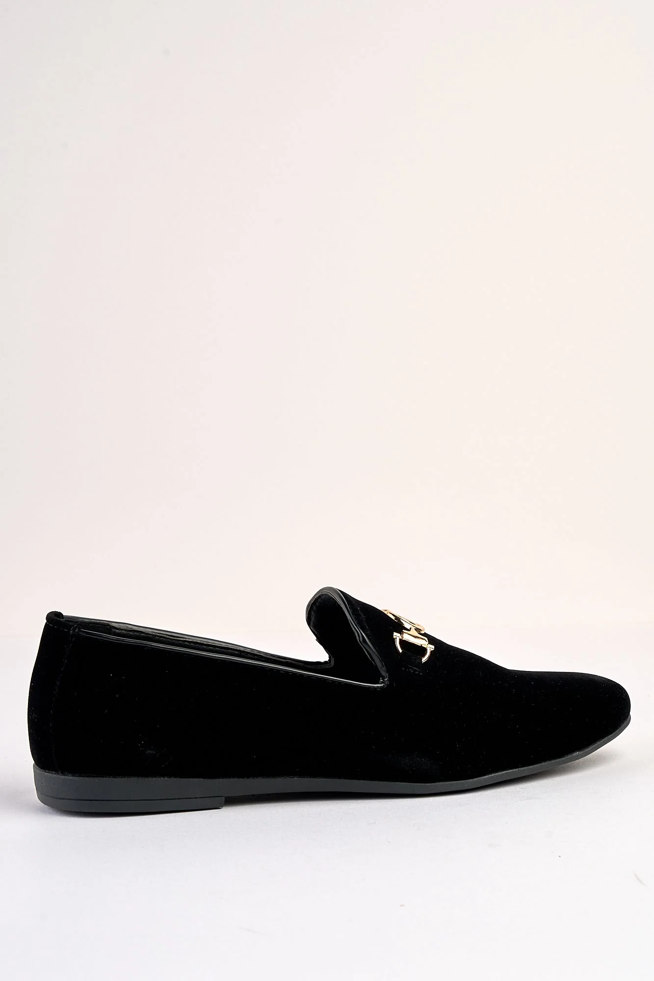 Lucente Velvet Black Loafers - Image 3
