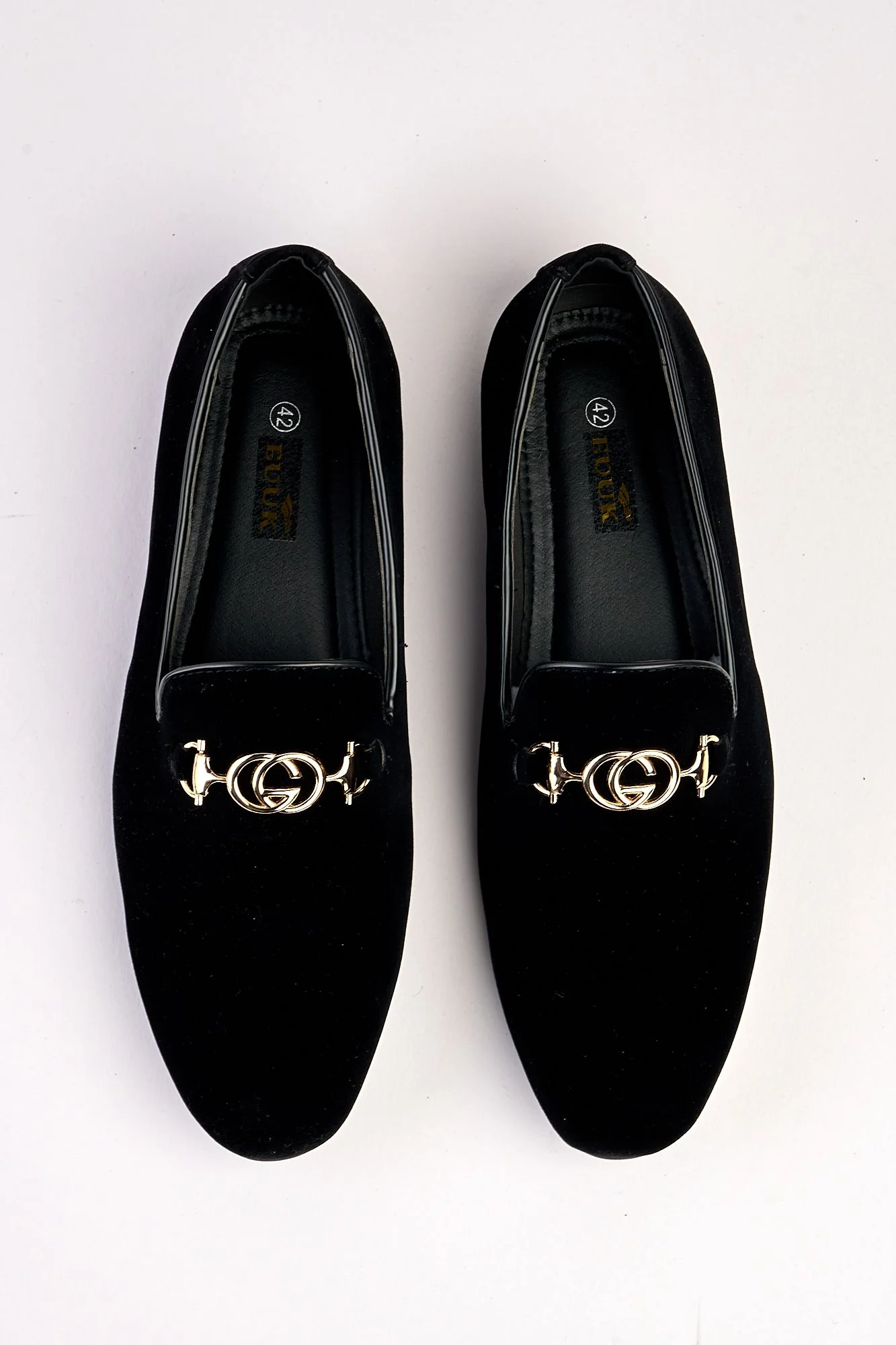 Lucente Velvet Black Loafers - Image 4