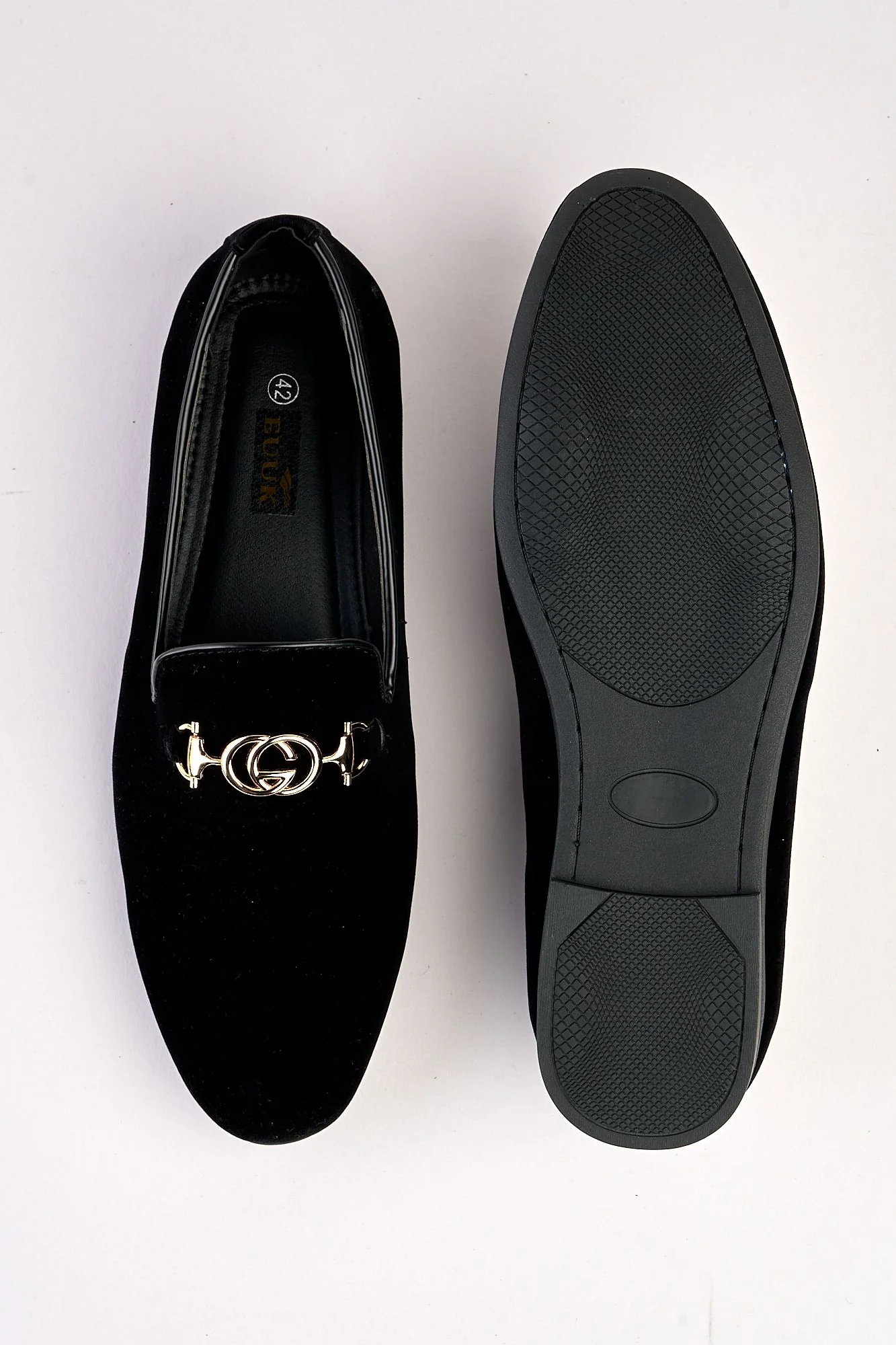 Lucente Velvet Black Loafers - Image 5