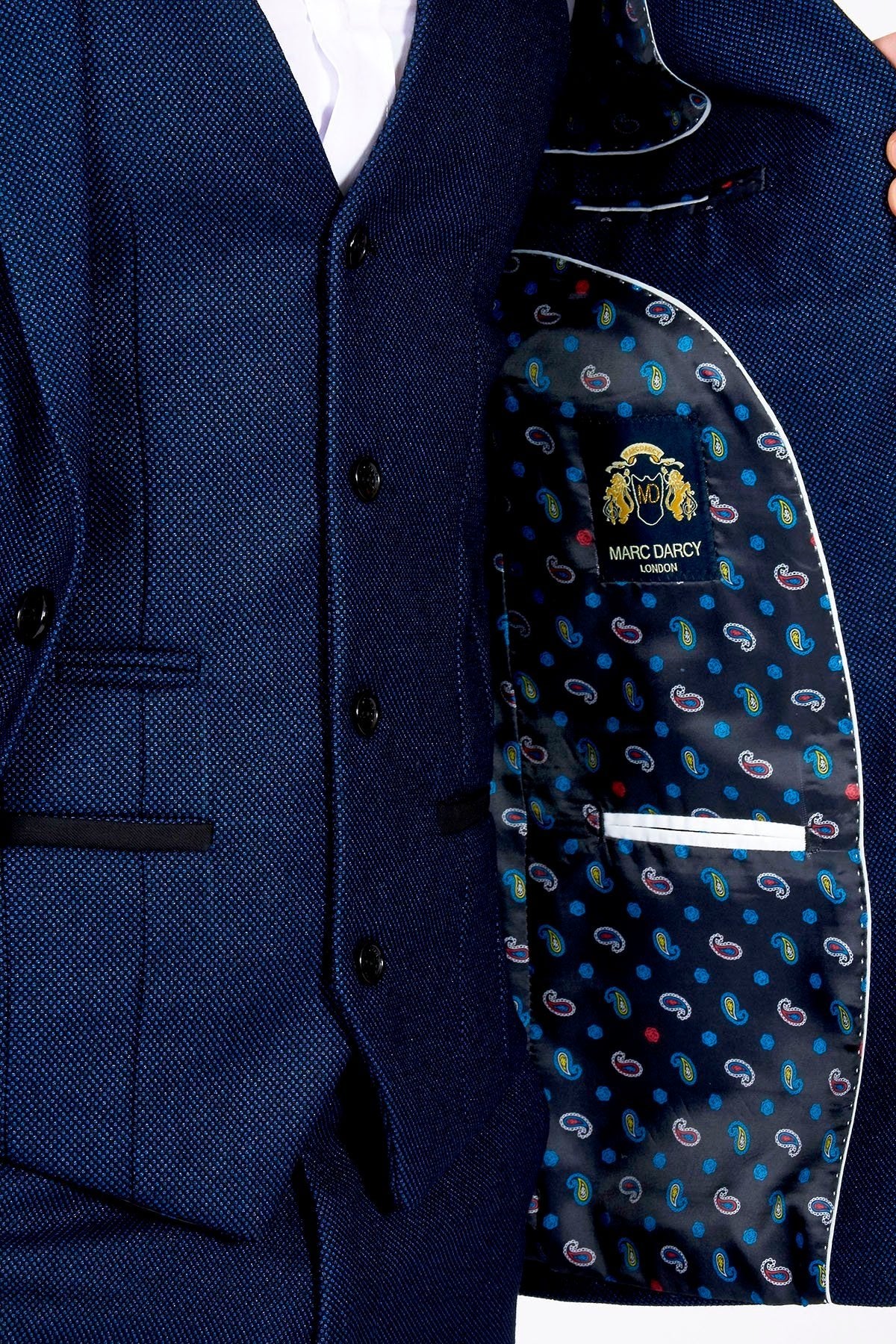 Marc Darcy Callum blue Three Piece Suit - Image 2