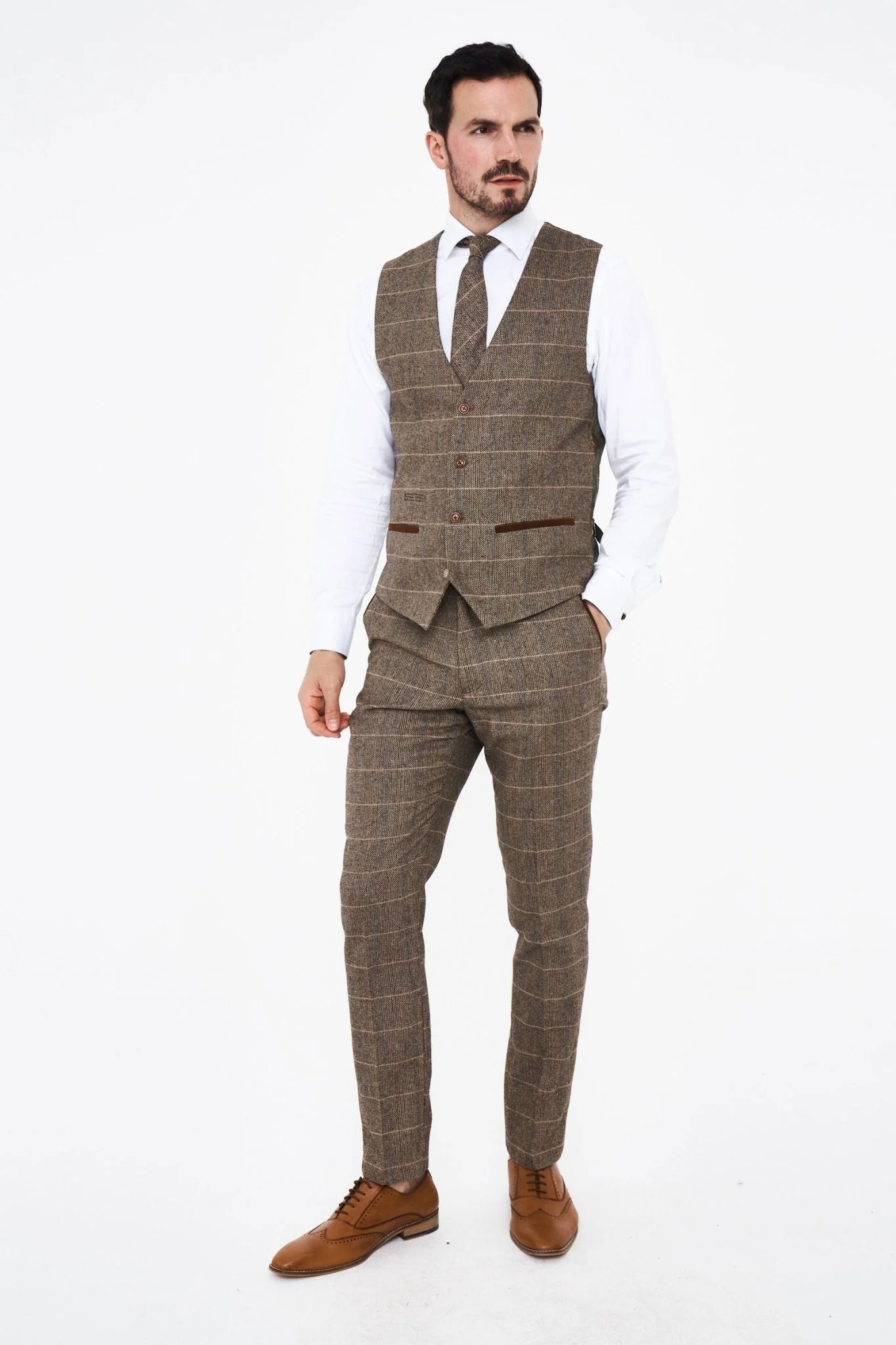 Marc Darcy Dx7 Tweed Waistcoat - Image 4