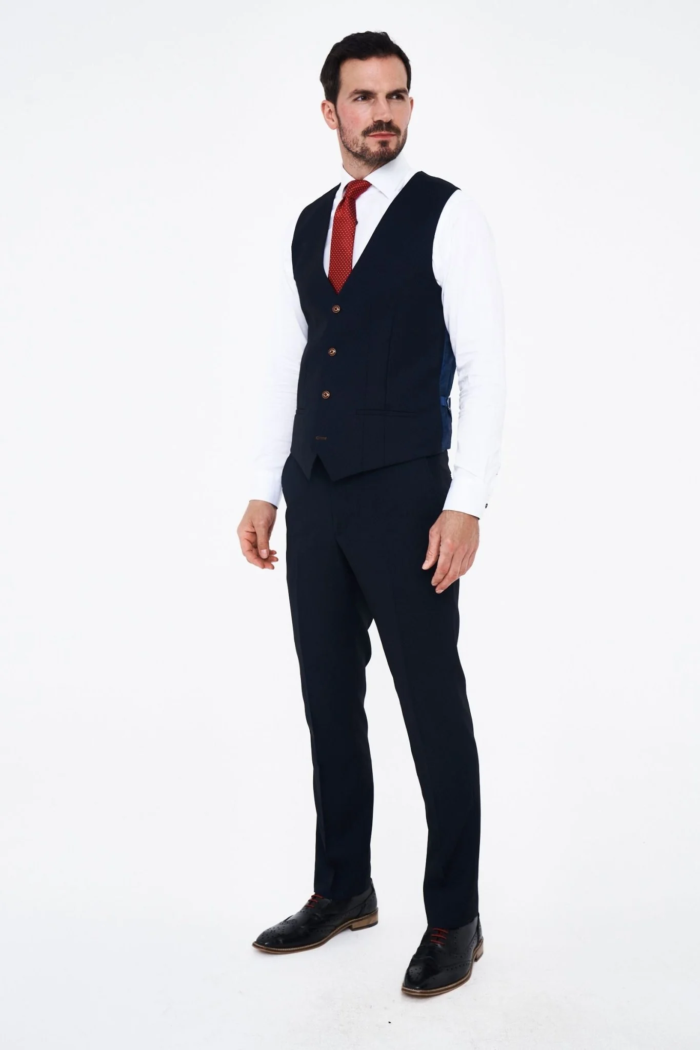 Marc Darcy Max Navy Three Piece Suit - Image 3