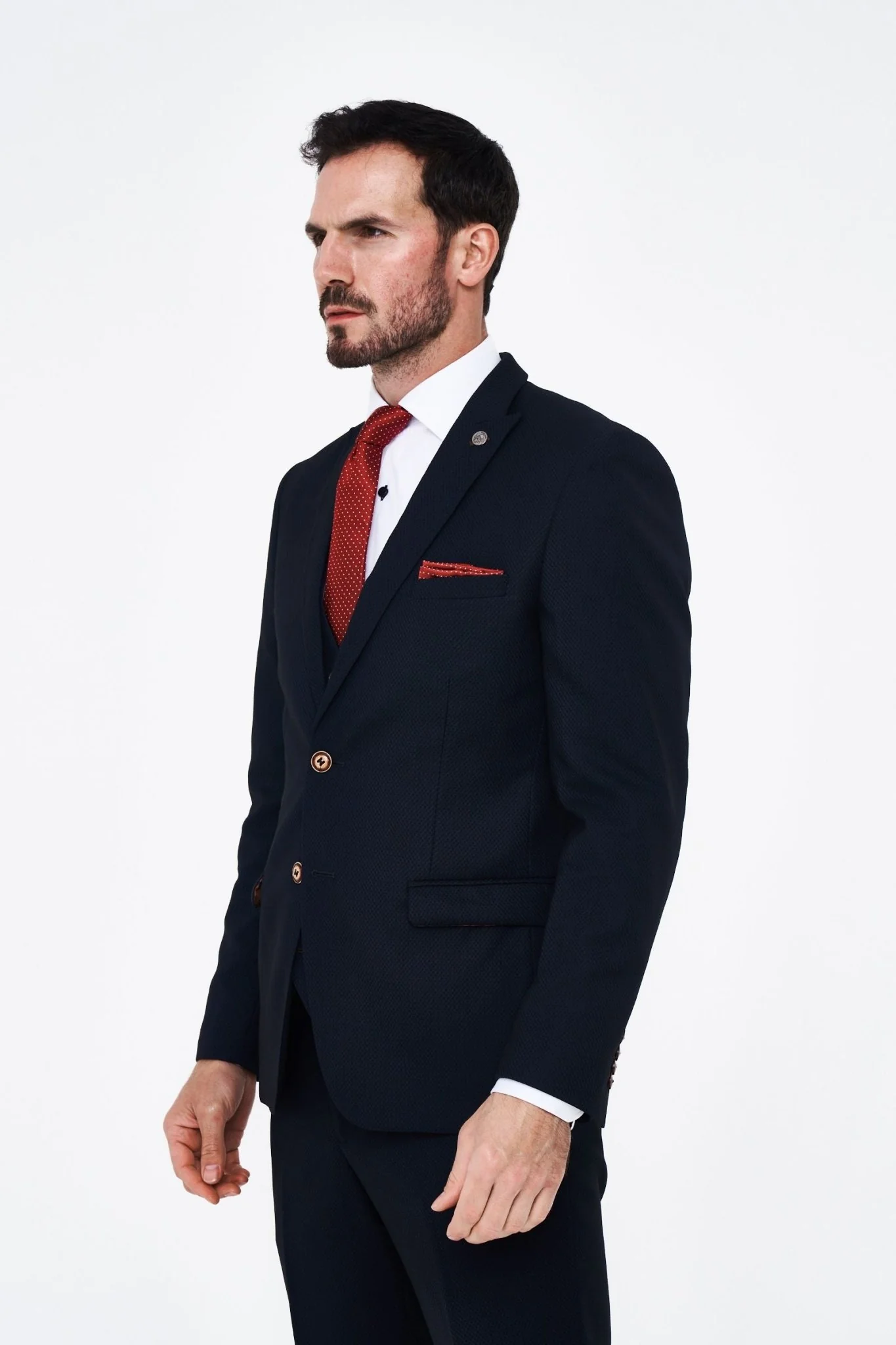 Marc Darcy Max Navy Three Piece Suit - Image 5