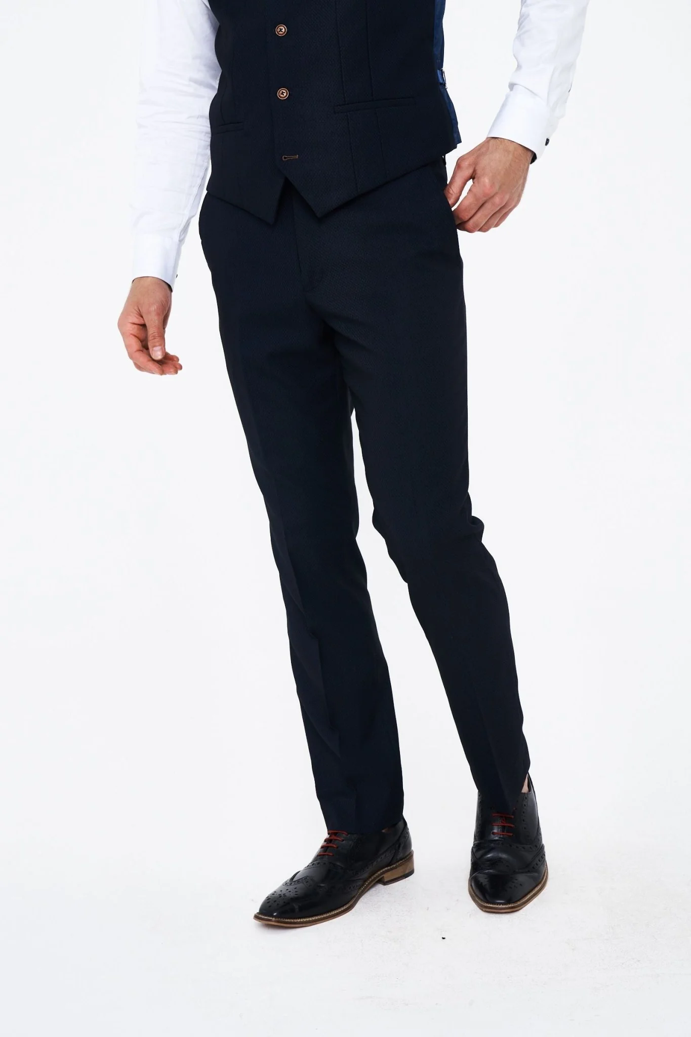 Marc Darcy Max Navy Three Piece Suit - Image 10