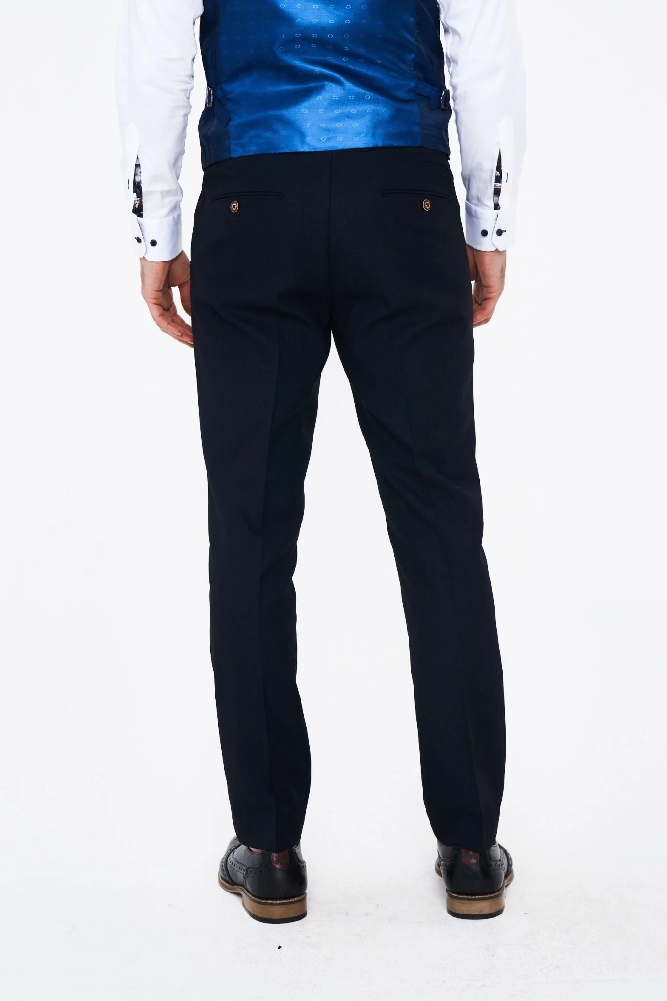 Marc Darcy Max Navy Three Piece Suit - Image 9