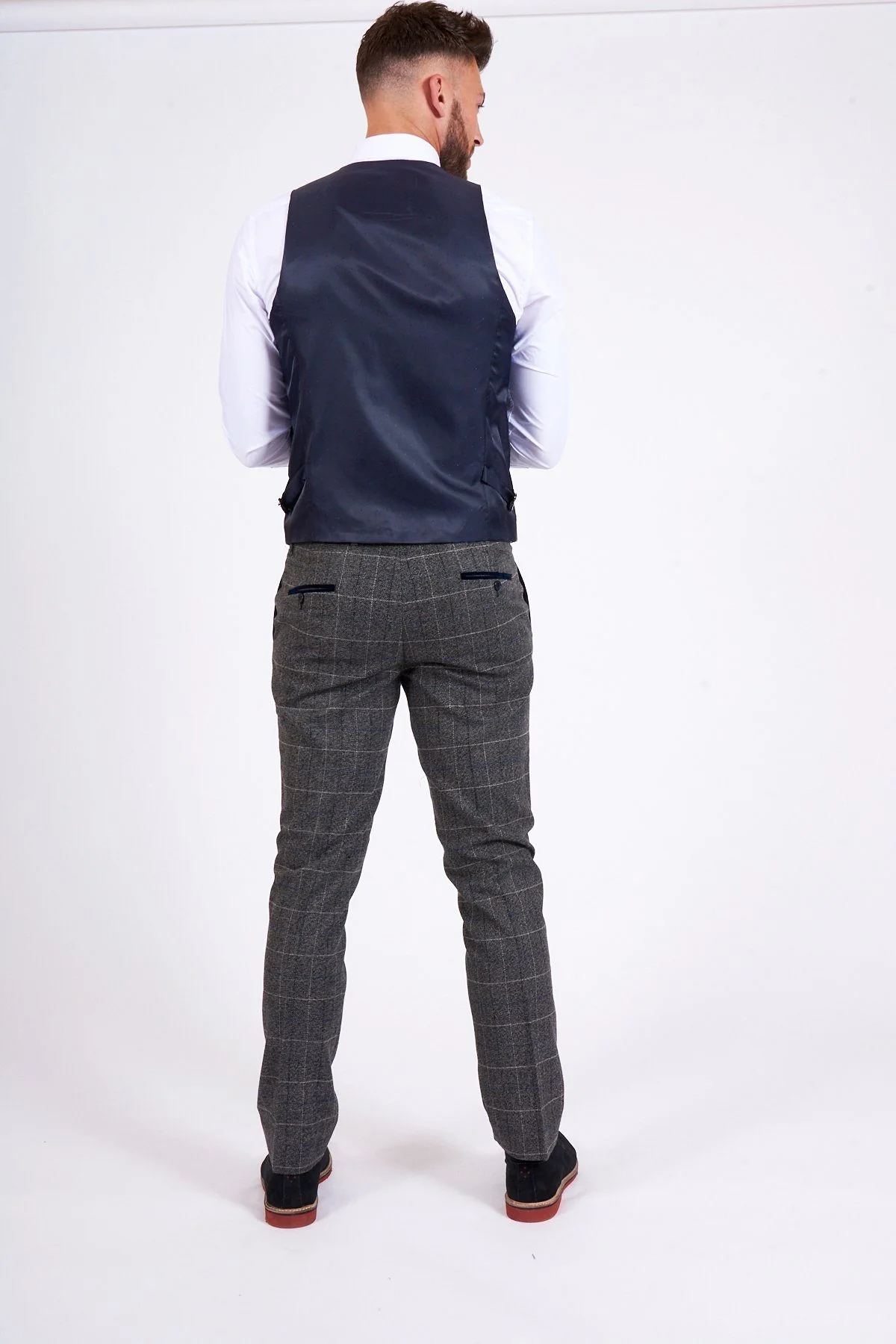 Marc Darcy Scott Grey Waistcoat - Image 4