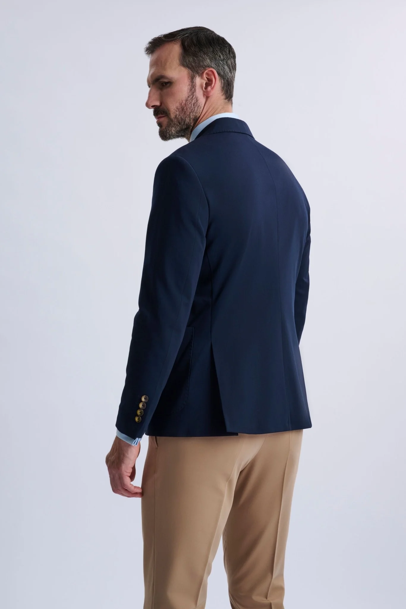 Marcello Single-Breasted Blazer with Camel Trousers - Image 5
