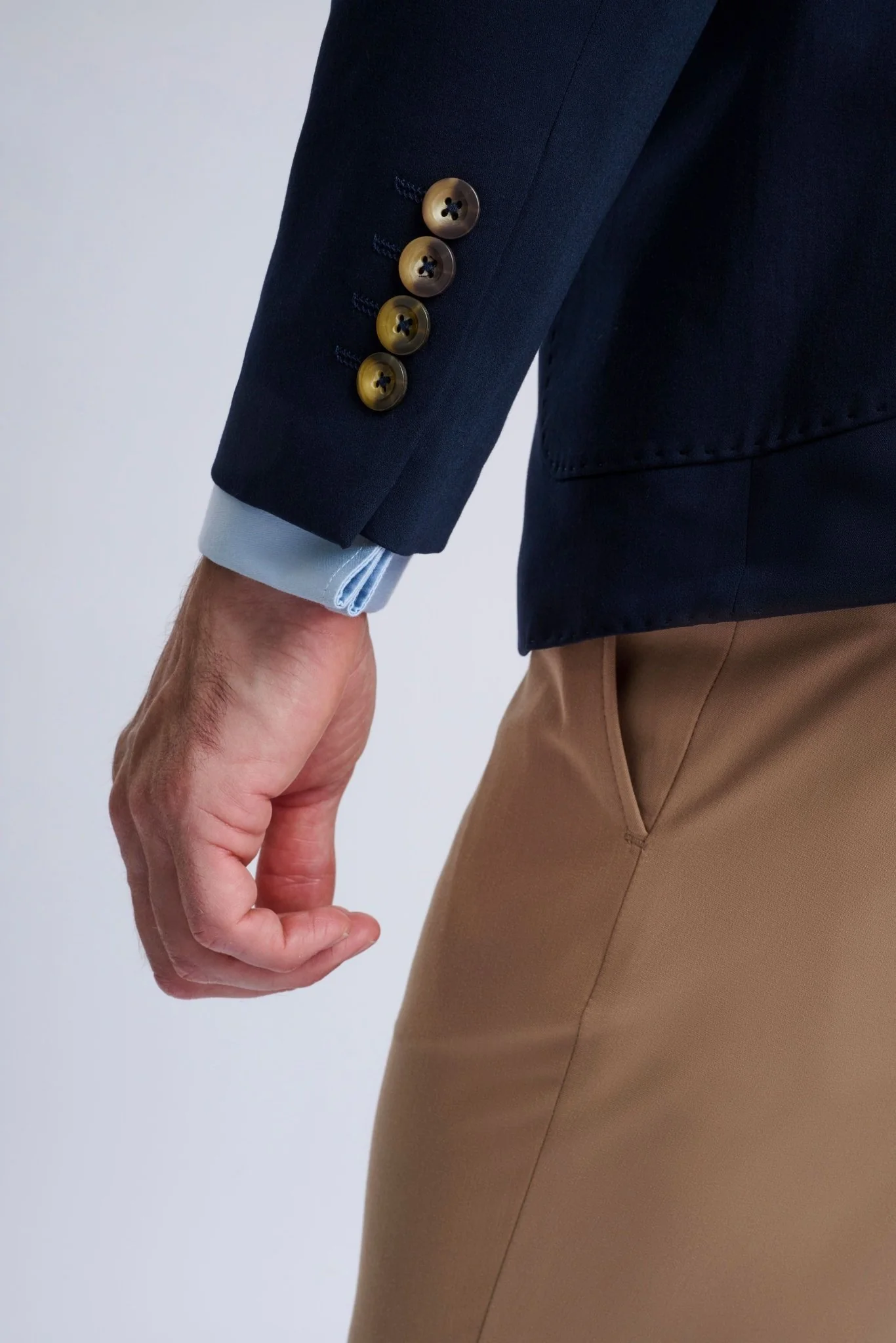 Marcello Single-Breasted Blazer with Camel Trousers - Image 6
