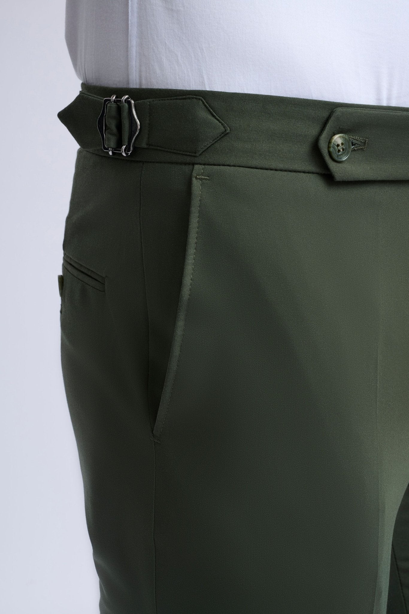 Marcello Single-Breasted Blazer with Khaki Trousers - Image 9