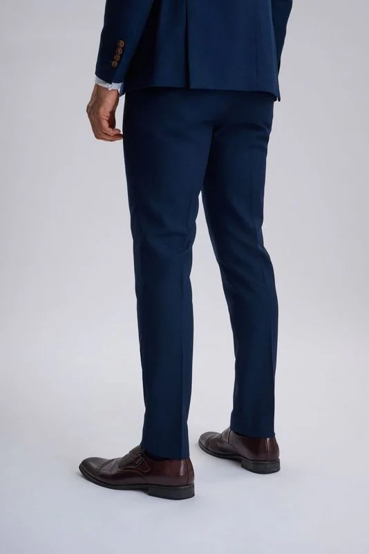 Mayfair Blue Textured Three Piece Suit - Image 7