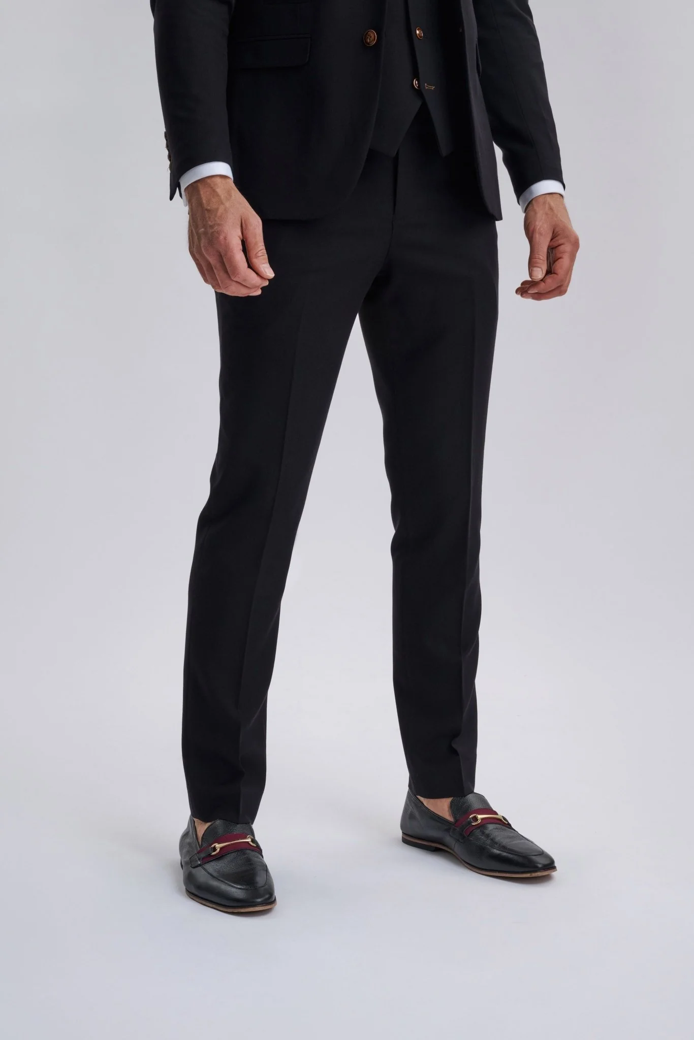 Mayfair Black Textured Three Piece Suit - Image 10