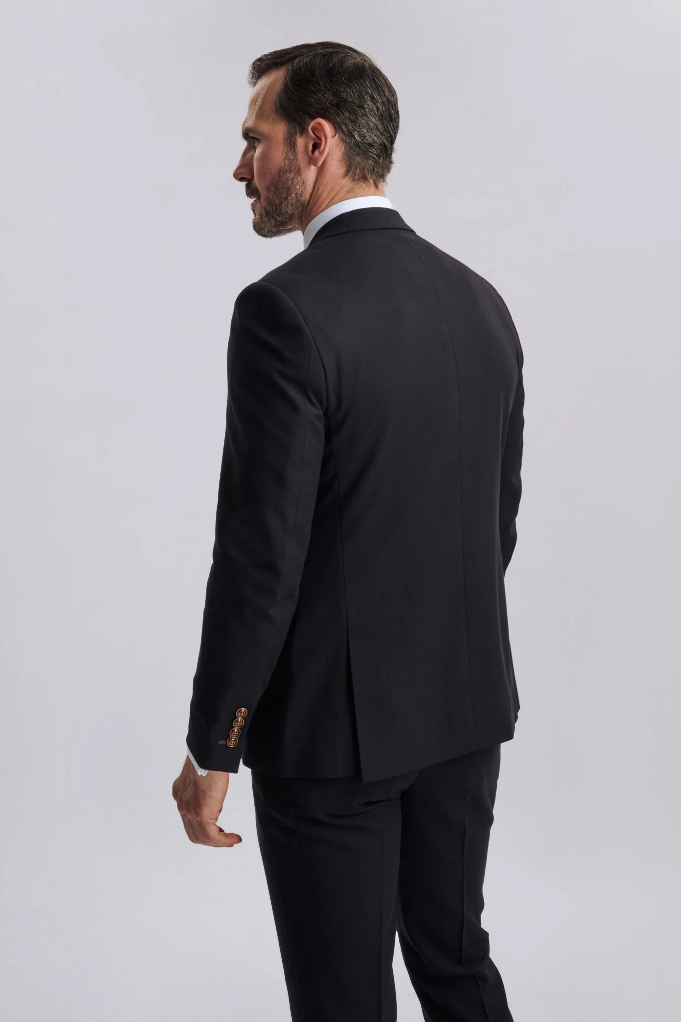 Mayfair Black Textured Three Piece Suit - Image 6