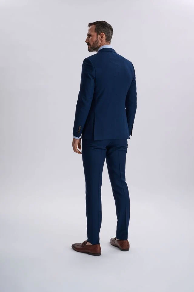Mayfair Navy Double-Breasted Two Piece Suit - Image 9