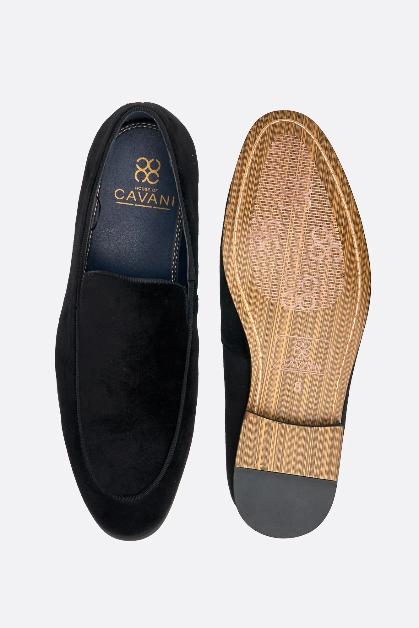 Milan Black Velvet Loafers - Image 6