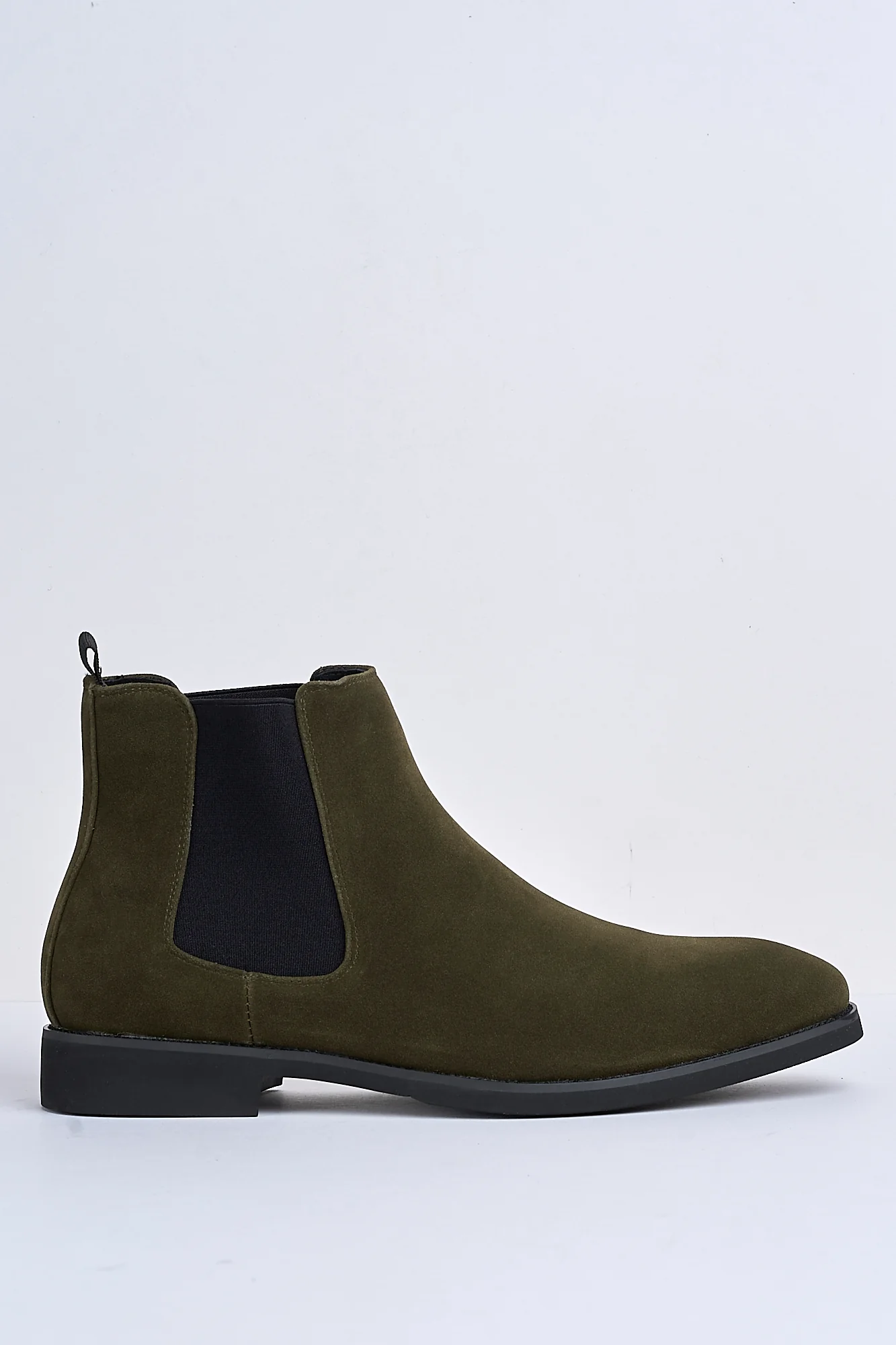 Montieri Suede Chelsea Boot – Olive Green - Image 4