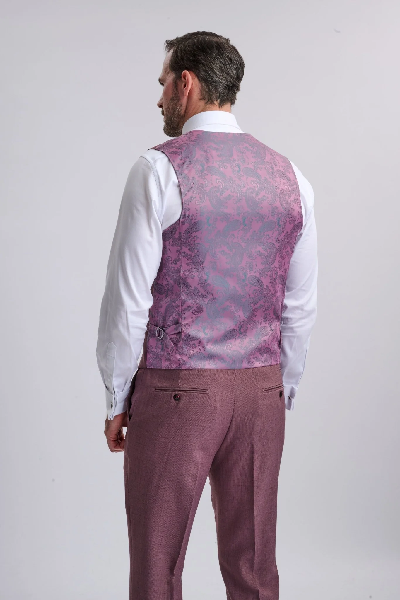 Monty - Mauve Three Piece Suit - Image 3