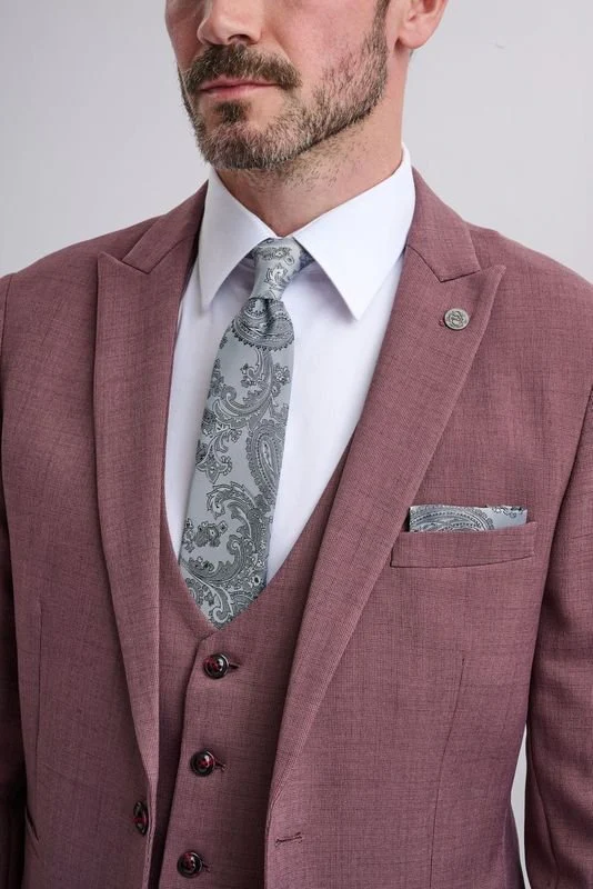 Monty - Mauve Three Piece Suit - Image 8