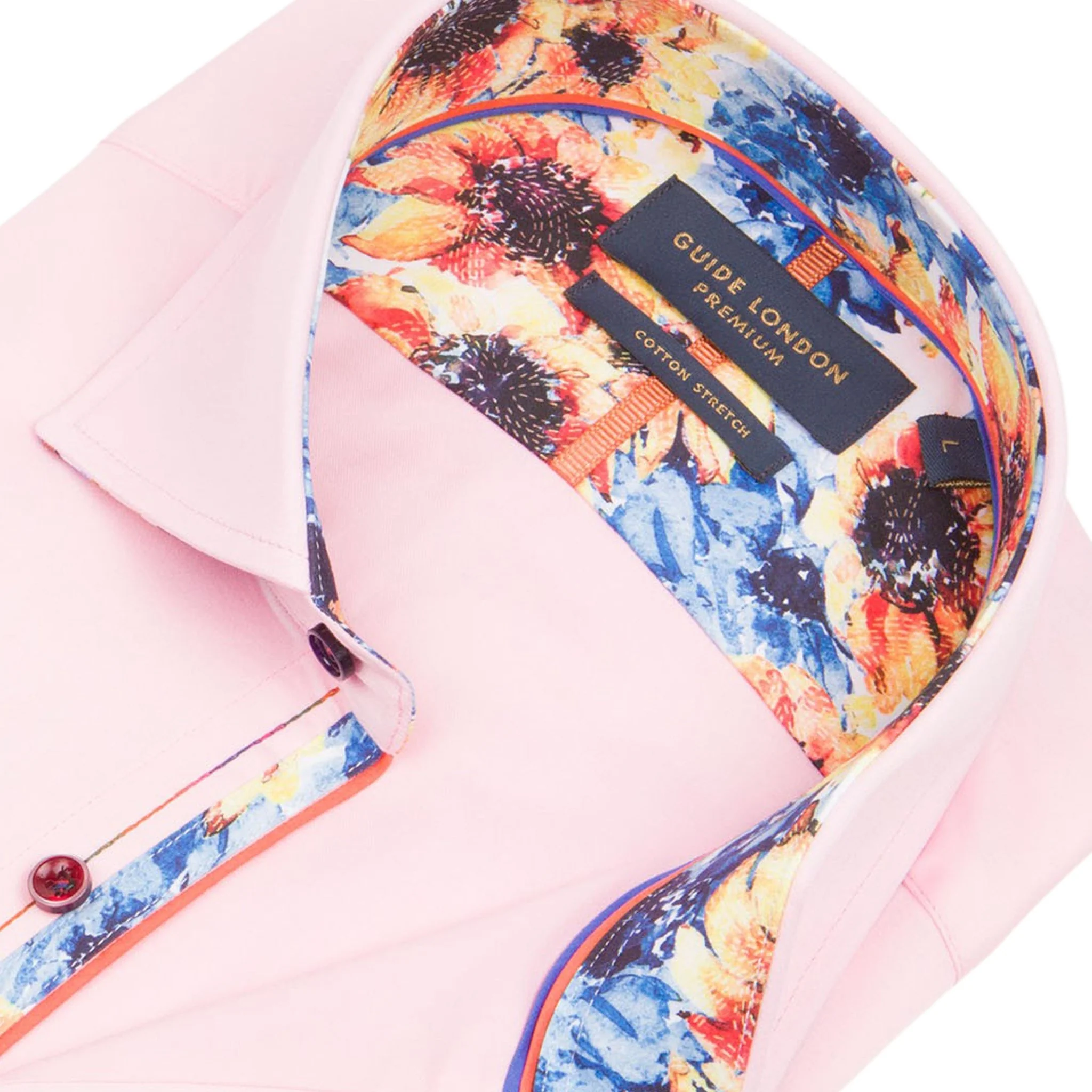 Pink Long Sleeve Plain But Not Plain Shirt - Image 2