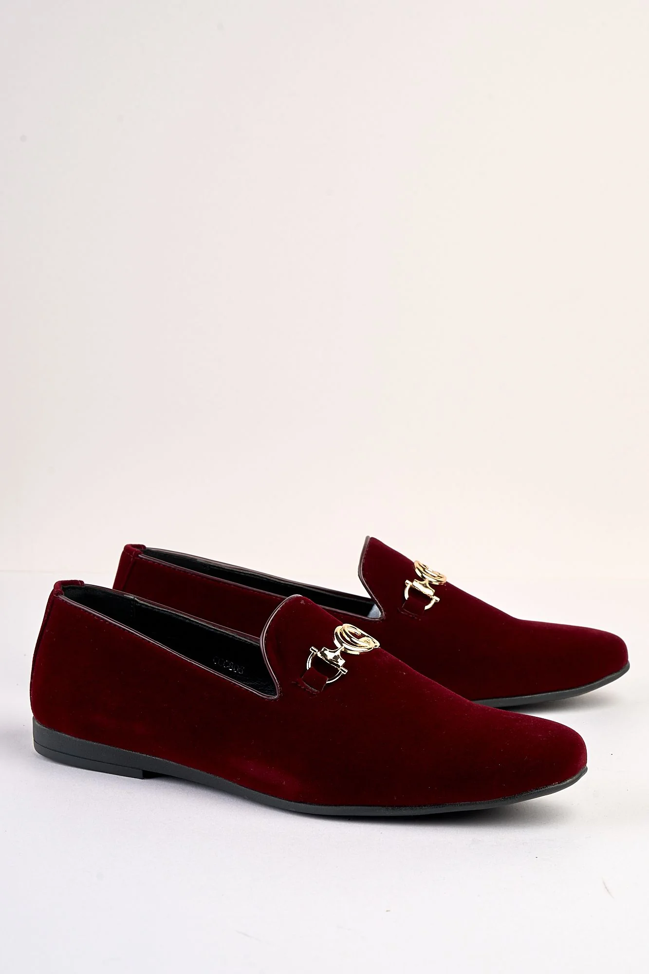 Lucente Velvet Wine Loafers - Image 3