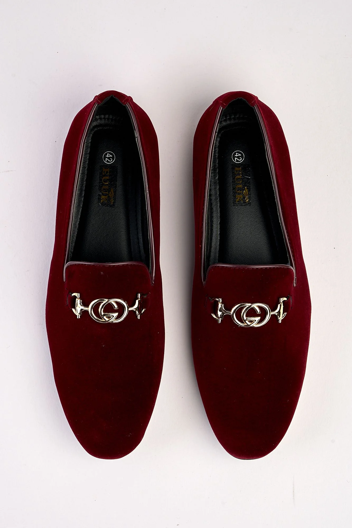 Lucente Velvet Wine Loafers - Image 5