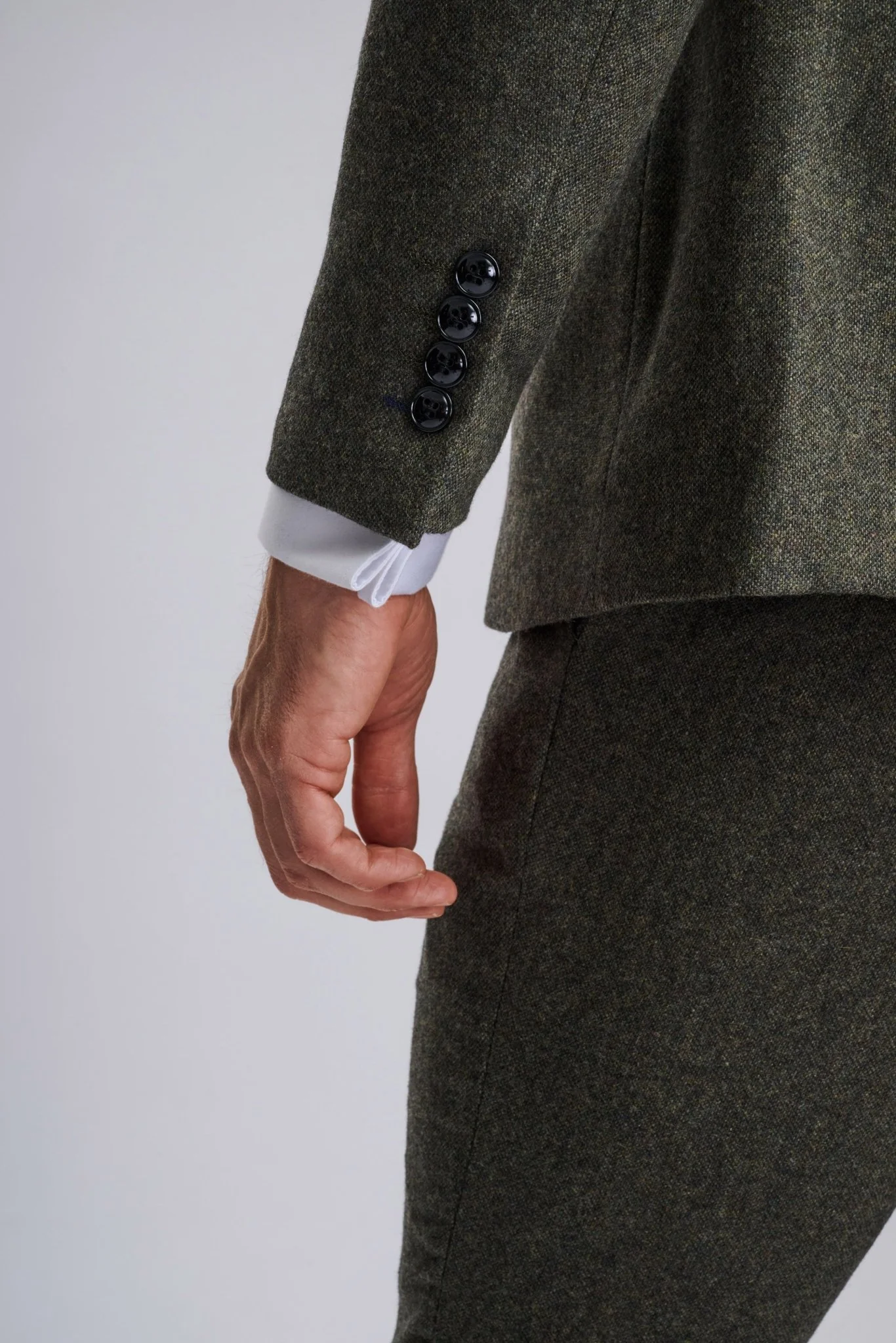 Oscar Green Tweed Three Piece Suit - Image 11