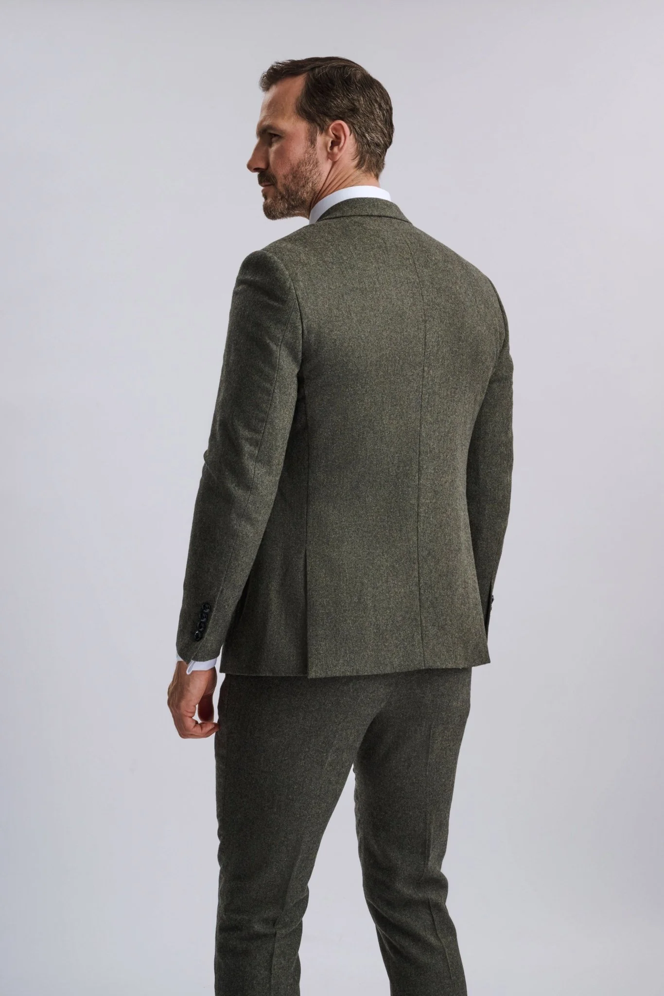 Oscar Green Tweed Three Piece Suit - Image 8